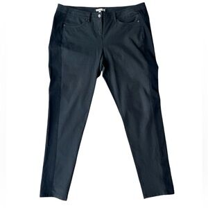 EILEEN FISHER Slim Tuxedo Striped Pants Size Large